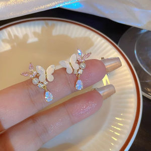 Bông Tai Bướm Đá Zircon Ngọt Ngào
