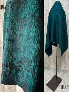 3D Texture Large Flower Embossed Fabric Chinese Style Dressmaker Material Polyester Home Sponge Pad DIY Handcraft Material