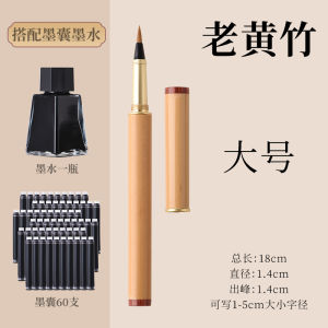 Xiangjue Regular Script Pen Pen-Type Writing Brush Pure Weasels Hair Regular Script in Small Characters Writing Brush Automatic Ink Tap Water Soft Head Pen Technology Calligraphy Writing Brush Portable Multi-Functional Soft Head Pen with Writing Brush fo