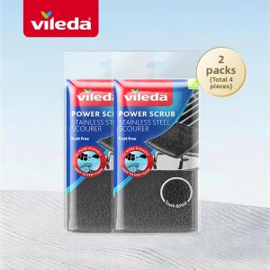 Vileda | Stainless Steel Sponge Brush for Kitchen Cleaning Durable