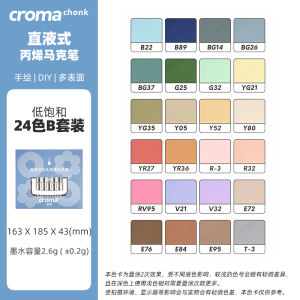 Croma Soft Tip Acrylic Marker Pens Set Washable Watercolor Painting Brushes for Primary School Art Special Non Transparent Overlapping Colors
