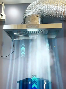 Stainless Steel Range Hood With Light For Kitchen Wall-Mounted Duct Exhaust Fan Ventilation Air Extractor Portable Exhaust Duct For Kitchen Stove