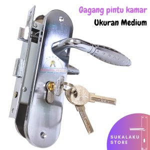 handle pintu kamar 1 daun pintu/Gagang pintu ongkel cocok untuk segala jenis pintu rumah premium
