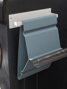 Wall-Mounted Clothes Hanger Organizer Balcony Storage Rack No-Drilling Metal Home Clothes Drying Rod Storage Shelf Organizer