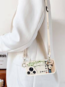 Durable Panda Design Mobile Phone Case for Huawei Pura 70 P60 P50 pro Nova12 with Lanyard Crossbody Protection against Falls