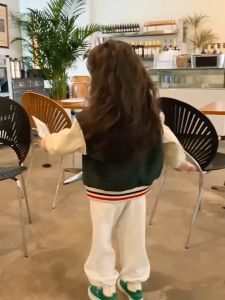 WANDER เสื้อโค้ทเด็กญ ชูดกันหนาวเด็กหญิง การออกแบบแฟชั่นเกาหลี ชูดบสบอลแจ็คเก็ตกระดูมแถวเดียว เพื่อให้ดูอ่อนเยาว์มากนักเด็ก (ชุดเครื่องบิดเค็ม: 231119)