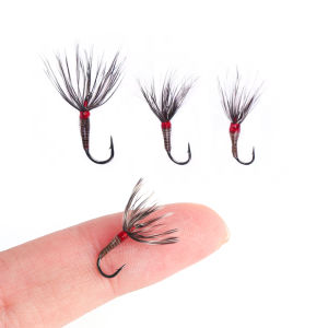 6PCS 14#16#18# Tenkara Flies Kebari Reverse Hackle Dry Fly Barbed Hook Salmon Steelhead Trout Fly Fishing Lure Bait