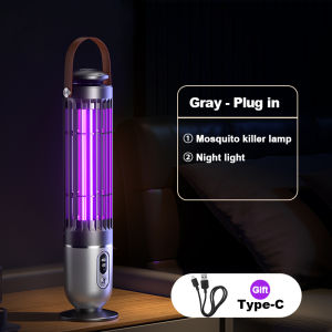 Mosquito Killer Lamp USB 5V Rechargeable Electric Shock Mosquito Killer Outdoor Mute Anti Mosquito Lamp Pest Control Lamp