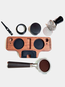 เครื่องสQUEEZE COFFEE ฐานพร้อมช่องเก็บของแบบทำจากไม้แท้ ช่วยเพิ่มความหนาแน่นของเมล็ดกาแฟ ช่องเก็บของแบบอเนกประสงค์