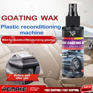 รถพลาสติก Restorer กลับไปสีดำ ผลิตภัณฑ์สม่ำเสมอสำหรับทำความสะอาดรถยนต์ขัดเงา