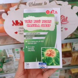 CANULA SLEEP Viên Uống Hỗ Trợ Sức Khỏe Giúp an thần ngủ ngon Giảm căng thẳng stress Hộp 30 Viên