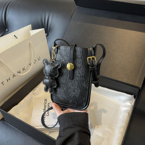 Fashionable Mini Crossbody Phone Bag for Women Summer 2024 Stylish Small Wallet Shoulder Bag Printed PU Commuter Friendly