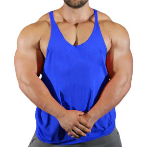 Mens Basic Solid Color Cotton Tank Tops Sleeveless Y-Back Vest Gym Muscle Training Athletic Workout Undershirt Activewear