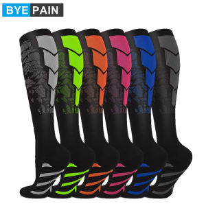 1Pair Compression Socks for Men Women 15-20 mmHg Medical Support for Running Nurses Flight Pregnancy Circulation Athletic Socks