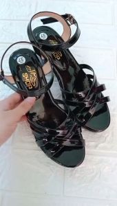 Dép nữ cao gót mẫu quai hậu 4 quai đan gót vuông 7 phân bền đẹp Thời Trang Trung Niên KH 05