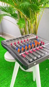 Combo cho dàn âm thanh tại nhà Mixer MTMAX KT6 & Amply PA777 Tặng dây canon ra hoa phù hợp với giải trí karaoke gia đình phòng trà quán cà phê