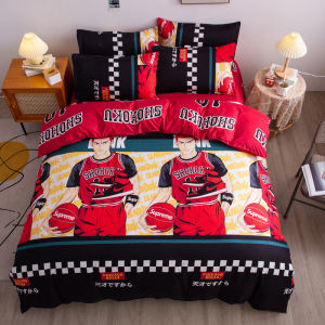แฟนฟุตบอล C โรนัลโด้ 7 ผ้าปูที่นอนผ้านวมคลุมสามชิ้นชุดทีมบาสเกตบอลน้ําดอกไม้พี่ชายหอพักเดี่ยวสี่ชิ้นชุดสไตล์นอร์ดิกเป็นมิตรกับผิว โพลีเอสเตอร์ ผ้าที่ใช้งาน การพิมพ์