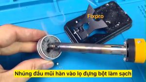 Bột làm sạch mỏ hàn phục hồi mỏ hàn thiếc 6g 30g không chứa chì - Fixpro