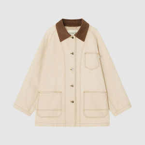 Pure Cotton Denim Jacket Womens Style Spring Autumn New Arrival Loose Fit Button Design Commute Style Fashion Outerwear