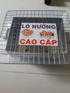 BẾP NƯỚNG THAN HAO INOX TẶNG KÈM VỈ NƯỚNG - BẾP NƯỚNG BBG  NGOÀI TRỜI