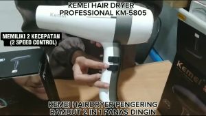 Sonifer x Kemei HAIR DRYER PROFESIONAL PENGERING RAMBUT PANAS DINGIN 2 in 1