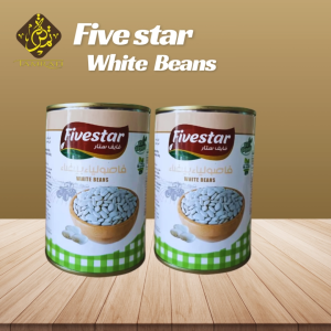 White Kidney Beans/Fivestar White Kidney Beans/400gm Net Weight/240gm Drained Weight / Kacang kidni Putih / Organic / High Quality / Halal / Original / Natural Product