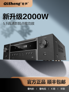 Qisheng New 5.1 Channel Power Amplifier Home Use Bluetooth Professional Smart Karaoke High Power HiFi Level Karaoke HiFi Speaker