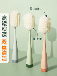 Chổi Rửa Cốc Tay Cầm Dài Thay Thế Đầu Mút Mút Vải Mềm Di Động Dùng Trong Gia Đình Làm Sạch Nhà Bếp Dụng Cụ Vệ Sinh