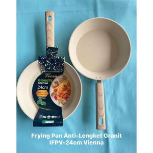 Fry Pan Marbel Coating / Fry Pan Wajan Marmer / Teflon Anti Lengket / Penggorengan Bottom Induksi