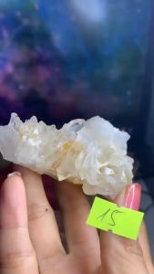 cụm tinh thể pha lê đá Apophyllite rhinestone tự nhiên lemurian năng lượng vũ trụ clear quartz mã 15