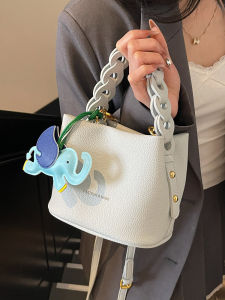 Fashionable Bucket Bag Womens Single Shoulder Crossbody Bag 2025 New Style Casual Versatile Handbag Soft PU Leather