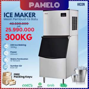 Ice Cube Maker Machine 300Kg/Day Mesin Pembuat Es Batu
