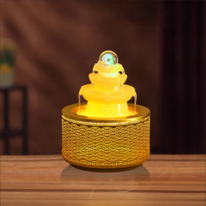 YISHI | Prosperity Attracting Flowing Water Crystal Ball Tabletop Ornament