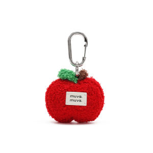 Pom Pom Apple Christmas Ornament