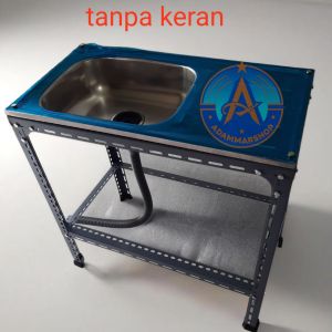 Wastafel portabel /bak cuci piringcuci piring ukuran 75x40cm/paket lengkap