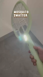 YEELITE Electric Fly Swatter Rechargeable with LED Light High-Voltage Mosquito Killer Racket Portable & Durable Outdoor Insect Control
