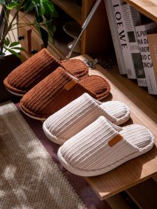 Dép Bông Mùa Đông 2025 Cho Nam Và Nữ Dép Lót Lông Cừu Chống Trượt Ấm Áp Dùng Trong Nhà Đế Bằng Đế TPR Dép Thường Ngày