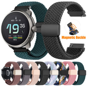 Elastic Nylon 20mm 22mm Watch Strap for SUUNTO Ocean/VERTICAL/RACE S Braided Magnetic Band 5 9 PEAK PRO DLC/3 Fitness Wristbands