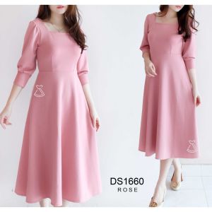 Midi Dress Scuba Pesta Alya Kekinian 2023