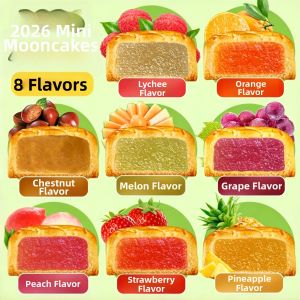 FANZUZHEN | Cantonese Mini Fruit Flavor Mooncakes Boxed