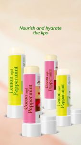 TheOrganicStop Natural Lip Butter Cocoa & Peppermint 100% Alami 5 gram