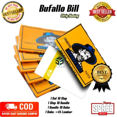 1/2Slop 50Buku Buffalo Strip Kuning / Kertas Linting
