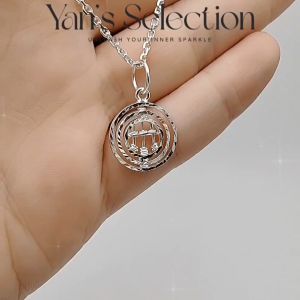 YANS Original 925 Silver Auspirous Fortune Abacus Pendant Necklace *Loket Abakus 925 Perak Tulen *925纯银天时来运转算盘项链