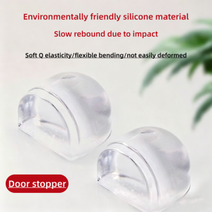 Door stops are suitable for transparent door handles silent wall protectors and strong adhesive buffers and can be reused