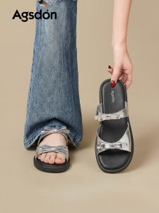 Agsdon | Silver Soft External Wear Comfortable Slippers