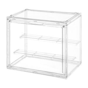 Transparent acrylic blind box display box with dust-proof magnetic closure suitable for storing models and blind box toys
