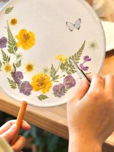 Phụ Kiện Làm Quạt Hoa Khô DIY Thủ Công Phong Cách Cung Điện Cổ Điển Quạt Hoa Phong Cách Cổ Điển Làm Quà Tặng Cho Mọi Lứa Tuổi