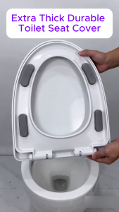 1Second Install Original Toilet Seat Cover With Toilet Seat Soft Close U/V/O Type Toilet Seat Cover Penutup Tandas 马桶盖