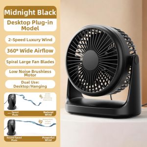 deli | Portable Quiet Clip-On Mini Fan USB Charged