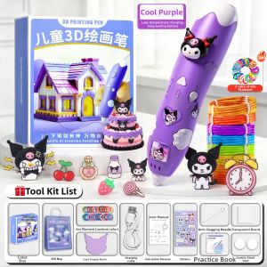 XIONGBUFAN | Childrens 3D Printing Pen Low Temperature Safe Wireless Charging Gift